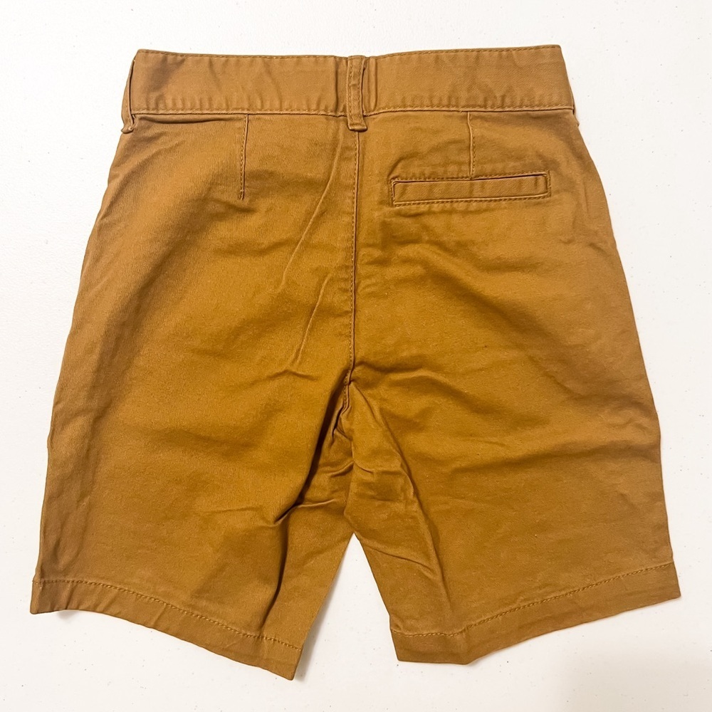 Old Navy Boys Knee Length Straight Twill Shorts - Tan, Size 7 - Picture 2 of 8